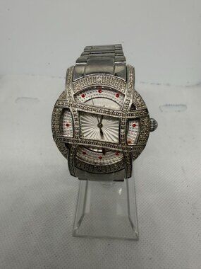JBW Olympia 10-Yr Anniversary 38MM Diamond SS Silver Dial Women Watch JB-621410C